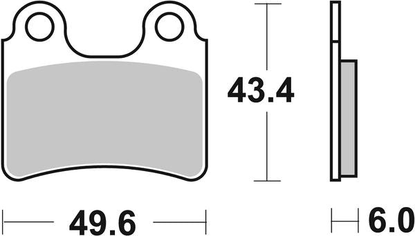 Sbs RSI Offroad Racing Sintered Brake Pads For Beta EVO 300 2000-2019 802RSI