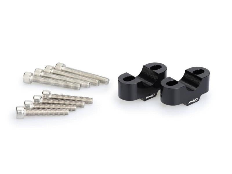 PUIG 20mm Handlebar Risers For 22mm Bars Black for Honda CB750 Hornet 23-25 3671N