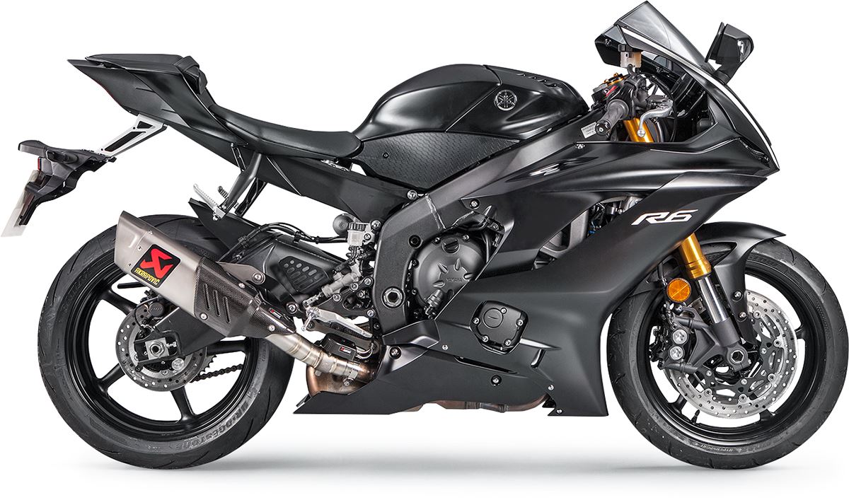 Akrapovic Slip-On Line Muffler TI For Yamaha YZF-R6 600 17-25 S-Y6SO12-HAPT