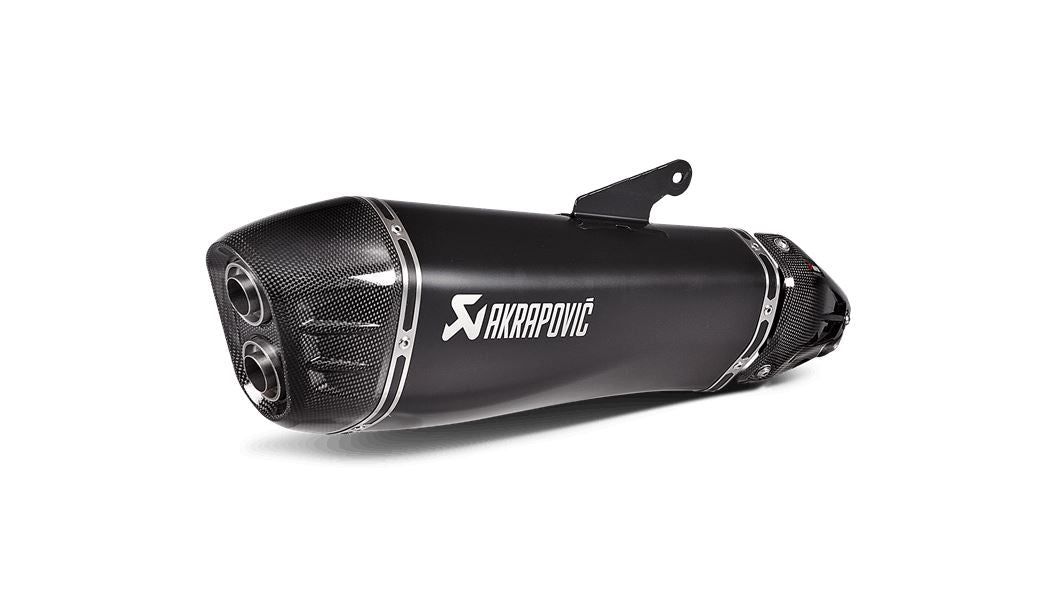 Akrapovic Slip-On Line Muffler Scooter TI Black For Kawasaki H2 1000 SX 18-20 S-K10SO21-HRAABL
