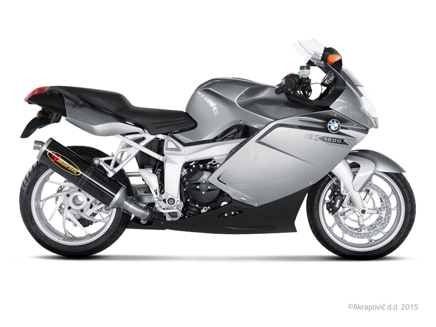 Akrapovic Slip-On Line Muffler CF For BMW K 1200 R 05-08 SS-B12SO1-HC