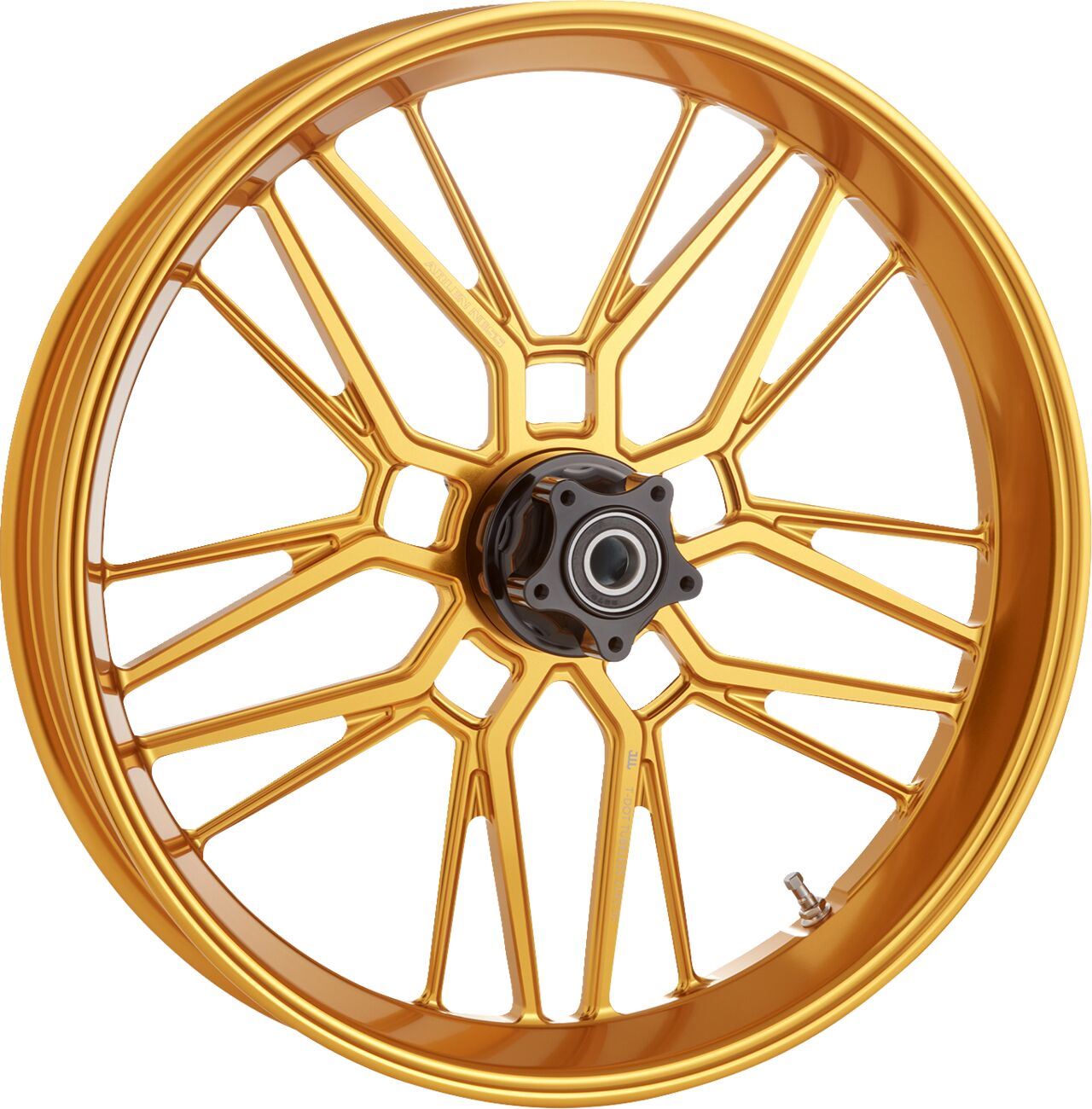 Arlen Ness Split-Spoke Rim 19x3.25 Gold CNC Machined Aluminum 330-012