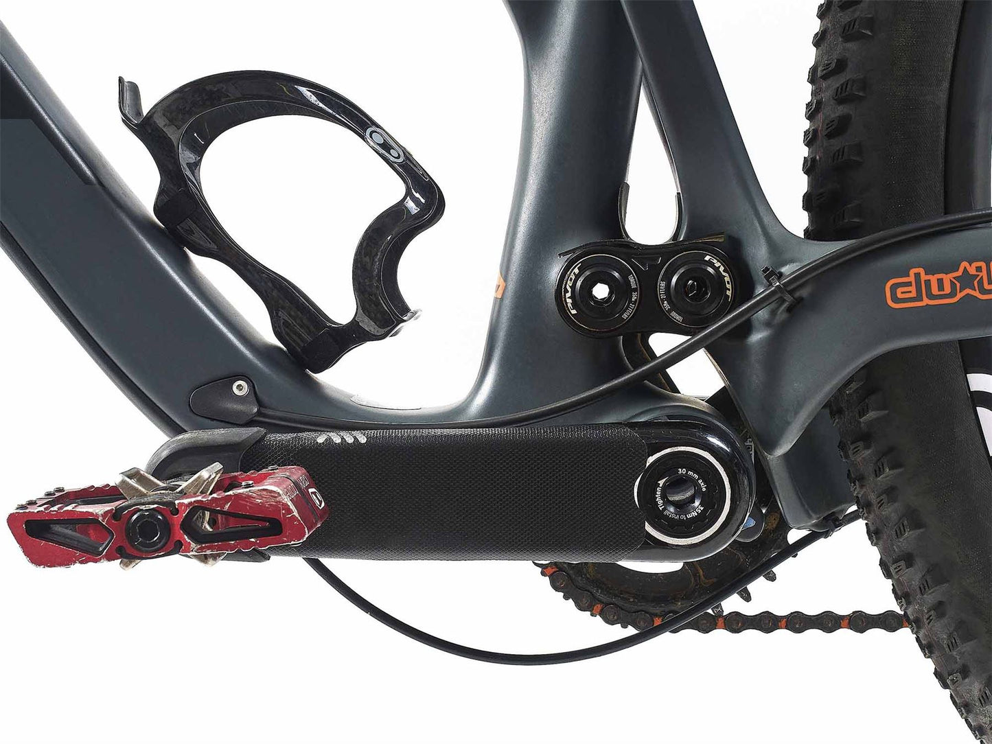 ALL MOUNTAIN STYLE Crank Guard BLACK/SLV AMSFG6BKSV