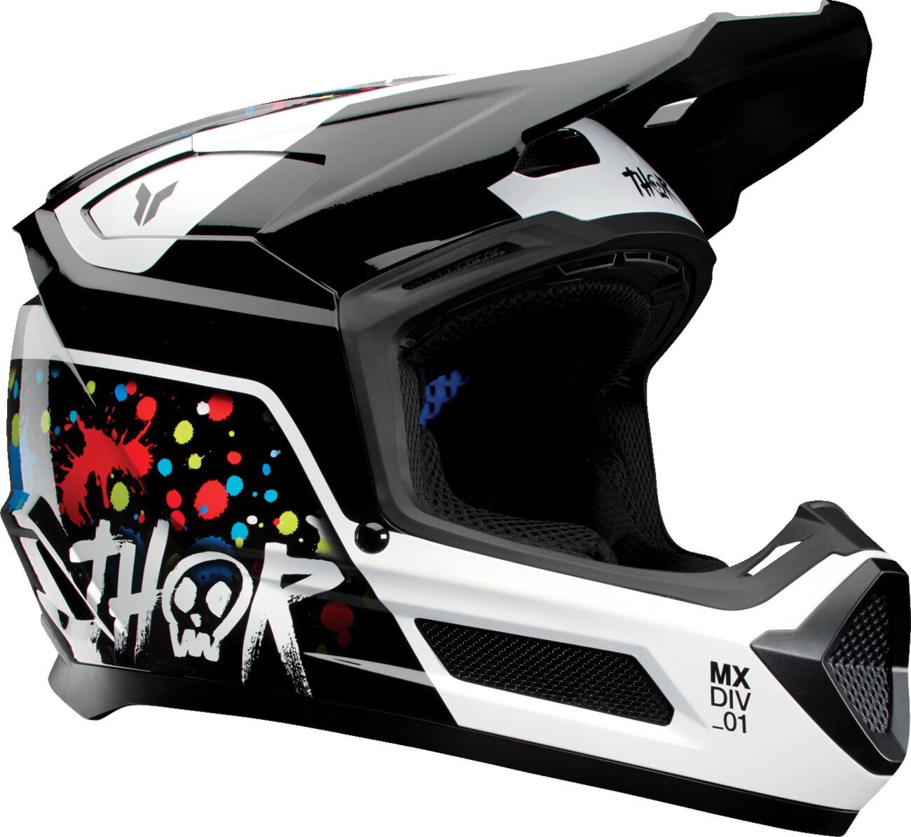 THOR Youth Fleet Splat Helmet BLK 2025 Model