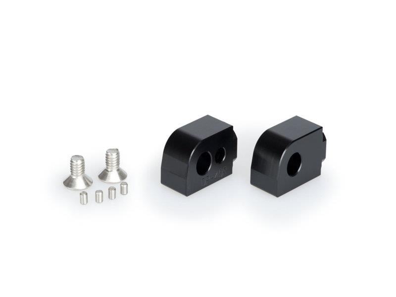 Puig Pillion Adjustable Footpeg Adaptors Black 6222T