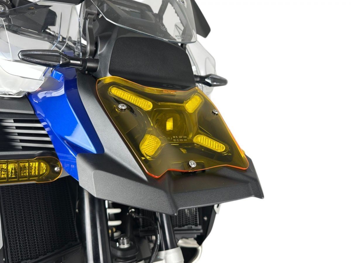 WRS Headlight Protection For BMW R1300GS Adventure Yellow Bm105gf