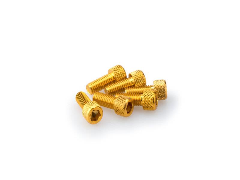 PUIG M5 15mm Allen Screws x 6 Yellow Universal 0363G