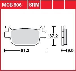Trw All Round Sintered Metal Brake Pads For Benelli 752 S 2015-2026 MCB806