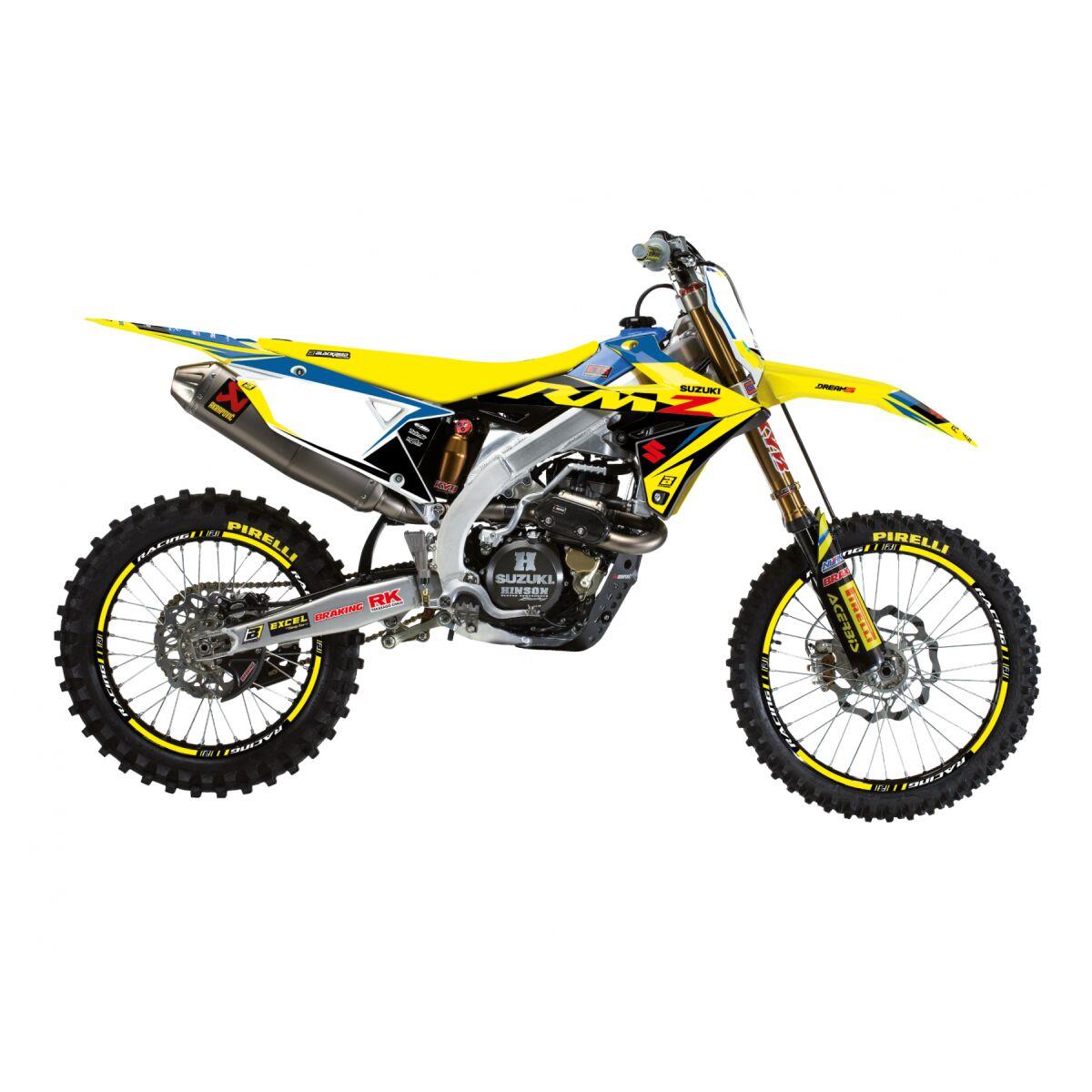 Blackbird Racing Sticker Kit Chrome For Suzuki RM-Z 250 2018-2026 2320ABCRO