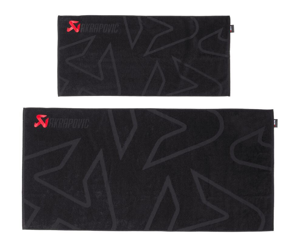 Akrapovic Towel Set Cotton Black Red 802310