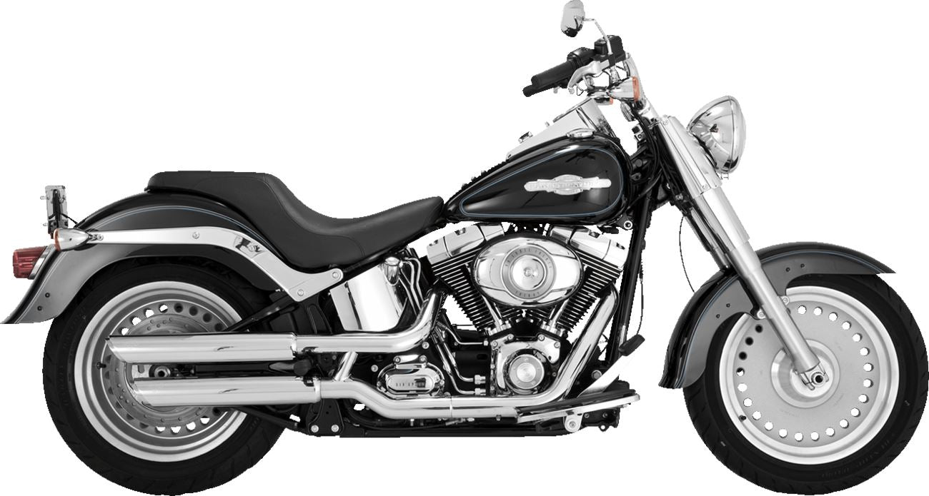 Vance & Hines Twin Slash 3" Slip-On Mufflers Chrome For HD FLSTF 1584 07-09 16844
