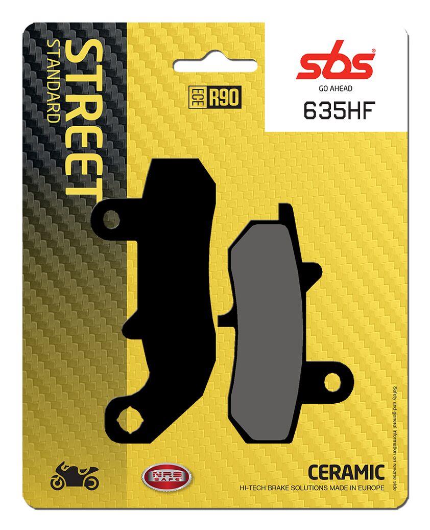 Sbs HF Street Ceramic Organic Brake Pads For Suzuki RG 125 F 1989-1996 635HF