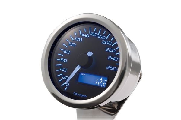 Daytona Velona60 260 Blue Polished ODO 0-99.999 km/miles Speedometer 86267