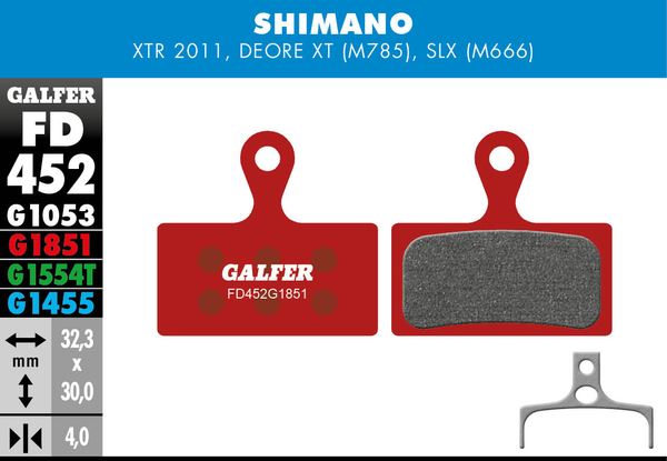 GALFER Brake Pad Bicycle FD452G1851