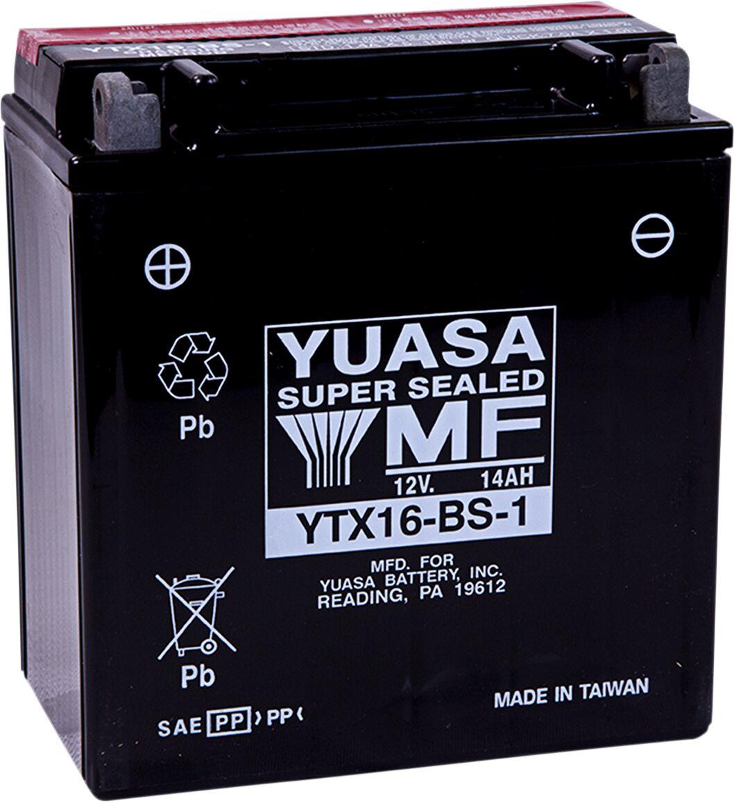 Yuasa AGM Maintenance-Free Battery For Suzuki S 83 1987-2010 YTX16-BS-1(CP)
