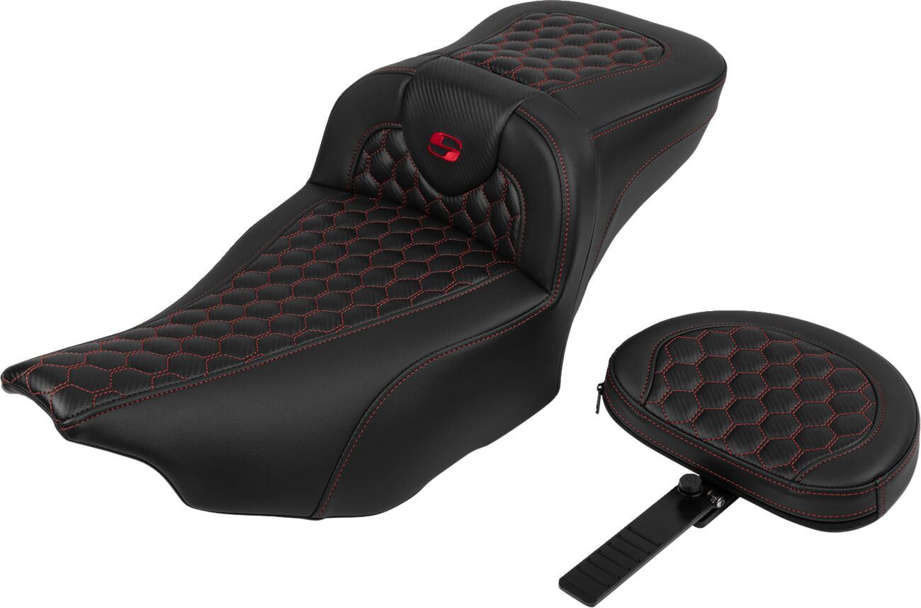 Saddlemen Roadsofa Reach Seat With Backrest For HD FLTRXSE 23-24 823-07-190B4