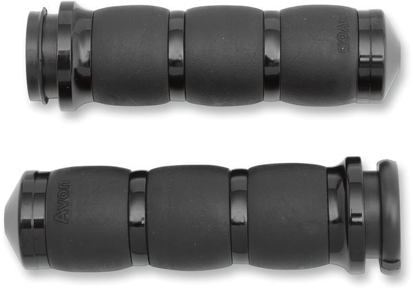 Avon Grips 3-Ring Velvet Air Grips For Harley FLFBS 1868 2008-2024 AIR-96-FLY