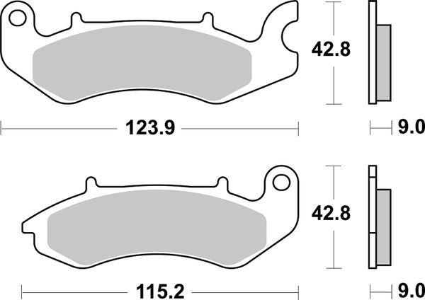Sbs HF Street Ceramic Organic Brake Pads For Benelli BN 125 CBS 2018-2020 968HF