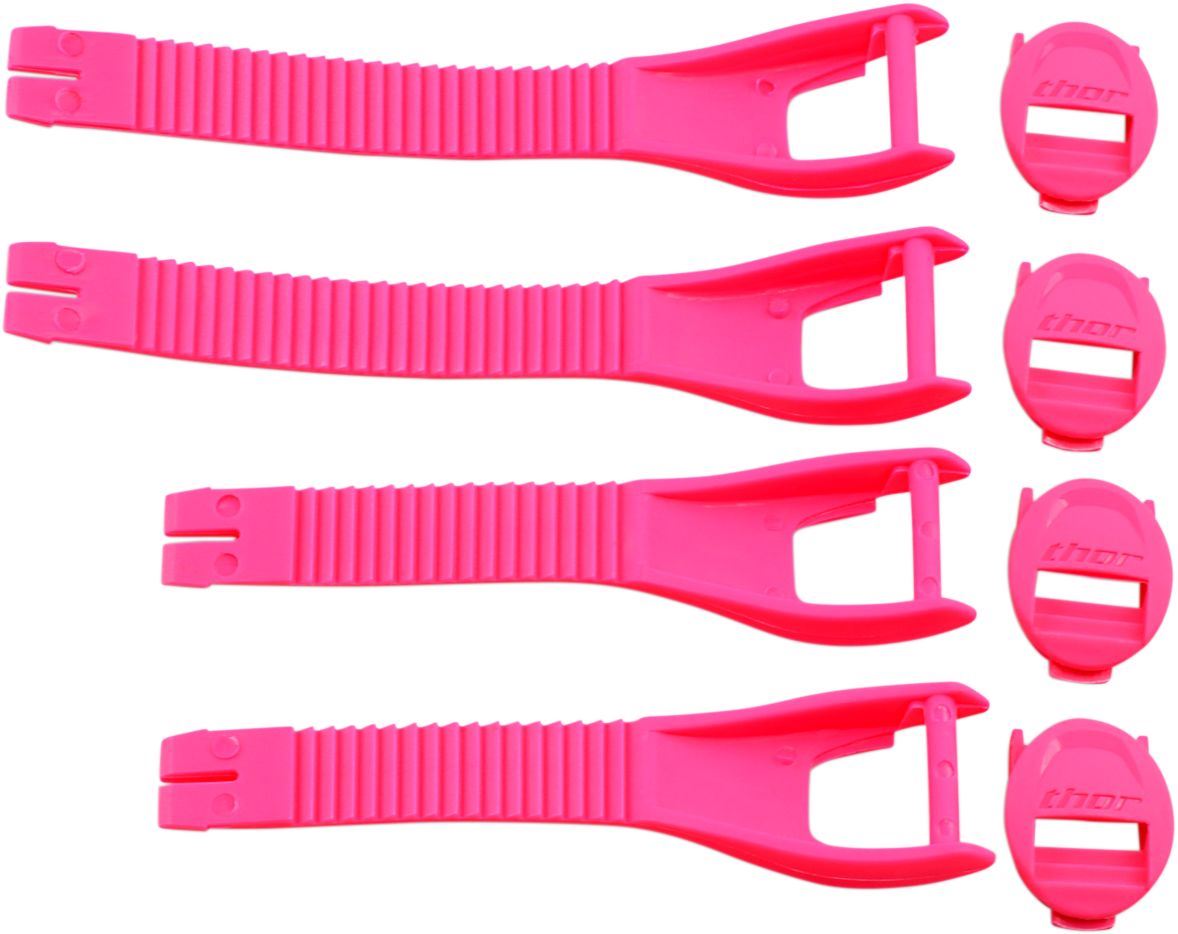 THOR Women's Blitz XP MX Motorcross Boots Straps Pink 2023 Model