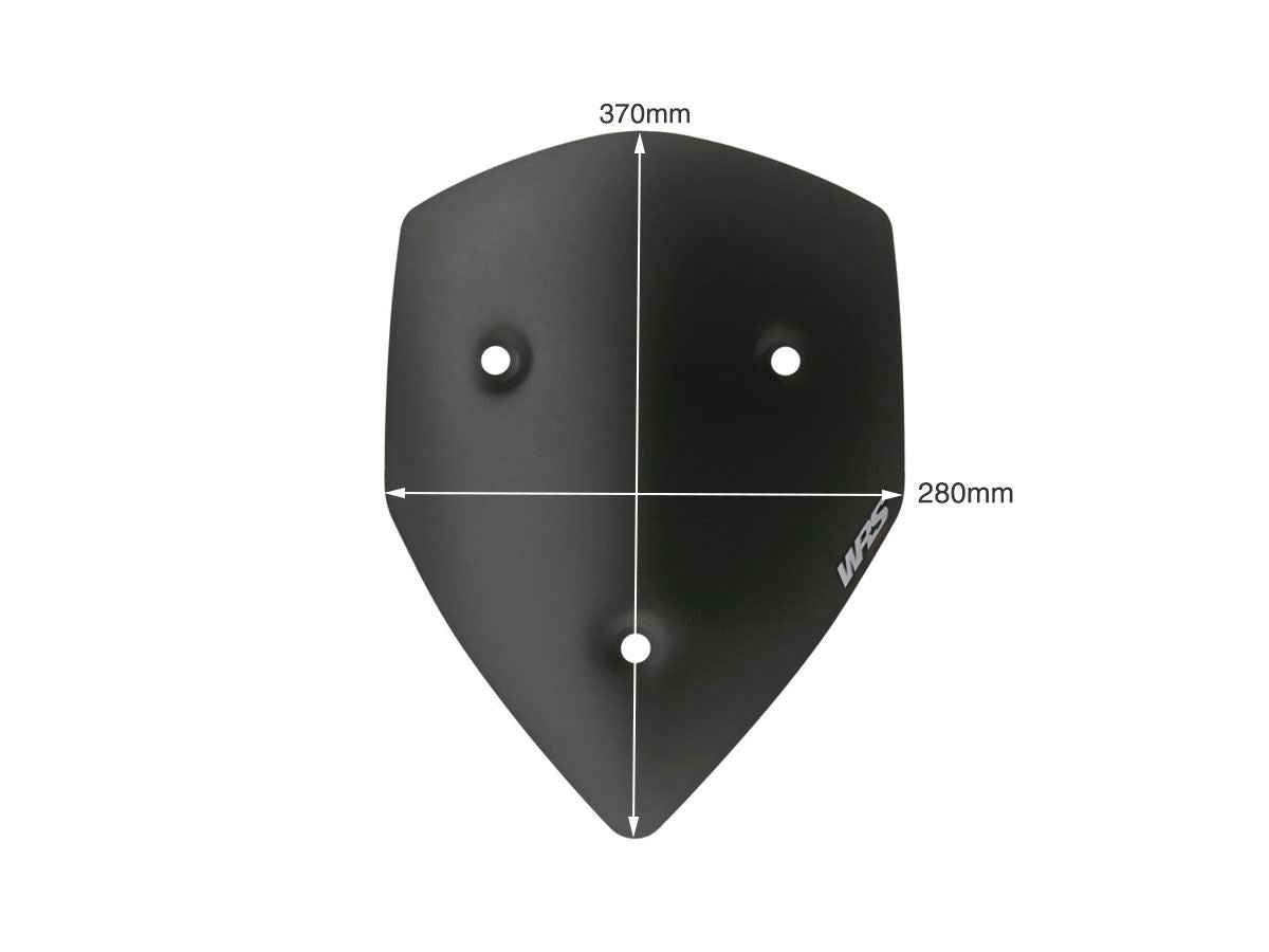 WRS Windscreen Sport Ducati Multistrada 1200 Matte Black Du002no