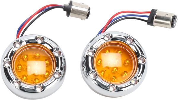 Arlen Ness LED "Fire Ring" Kit for Factory "Deuce Style" Turn Signal Housing 12-757