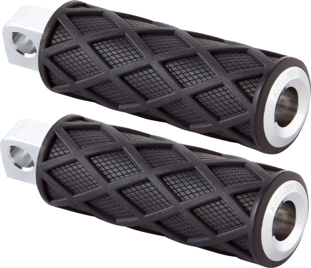 Arlen Ness Diamond Footpegs Rubber Steel For HD FLHTC 1584 00-10 400-048
