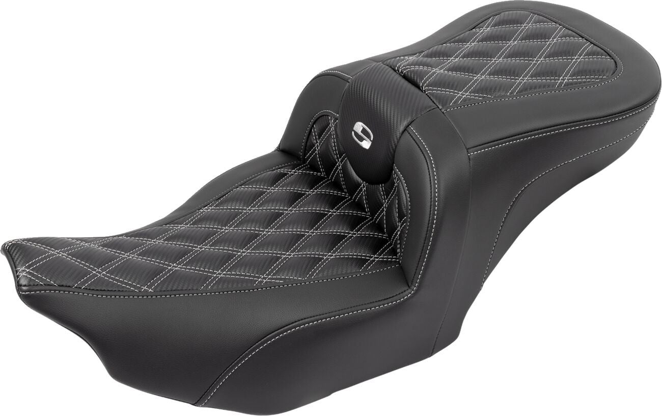 Saddlemen Roadsofa Stitch Seat With Backrest For HD FLTRXSE 1977 23-24 823-07-206B5