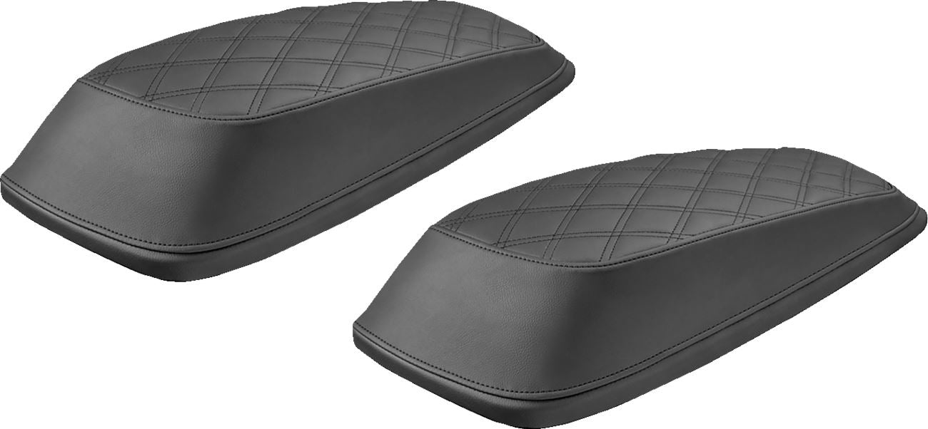 Saddlemen Bagger Lid Cover L/S Bagger Black Lattice Stich For HD FLHTC 1690 97-13 L870-93-LS