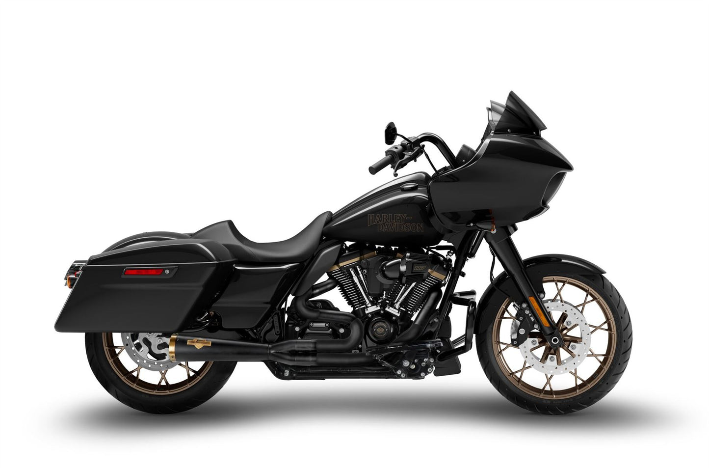 Zard Heat Shield Stainless Steel Exhaust Black Touring 17-23 ZHD013PC-B