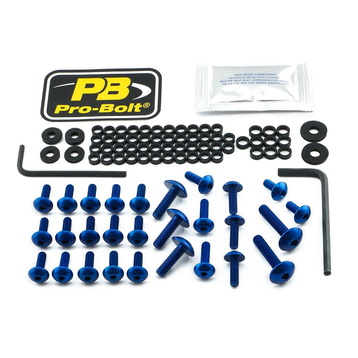 Pro Bolt Aluminium Fairing Bolt Kit For Kawasaki Ninja 650 2017-2026 FKA420B