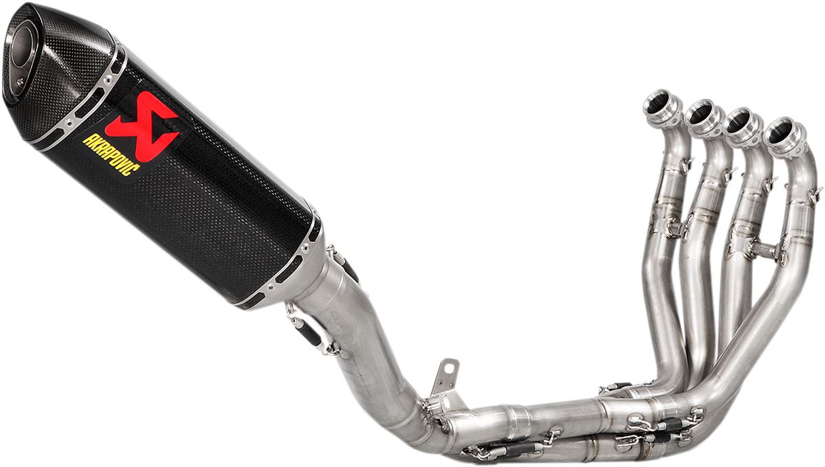 Akrapovic Racing Line Exhaust System Black CF For Kawasaki ZX-10 R 1000 16-20 S-K10R9-ZC