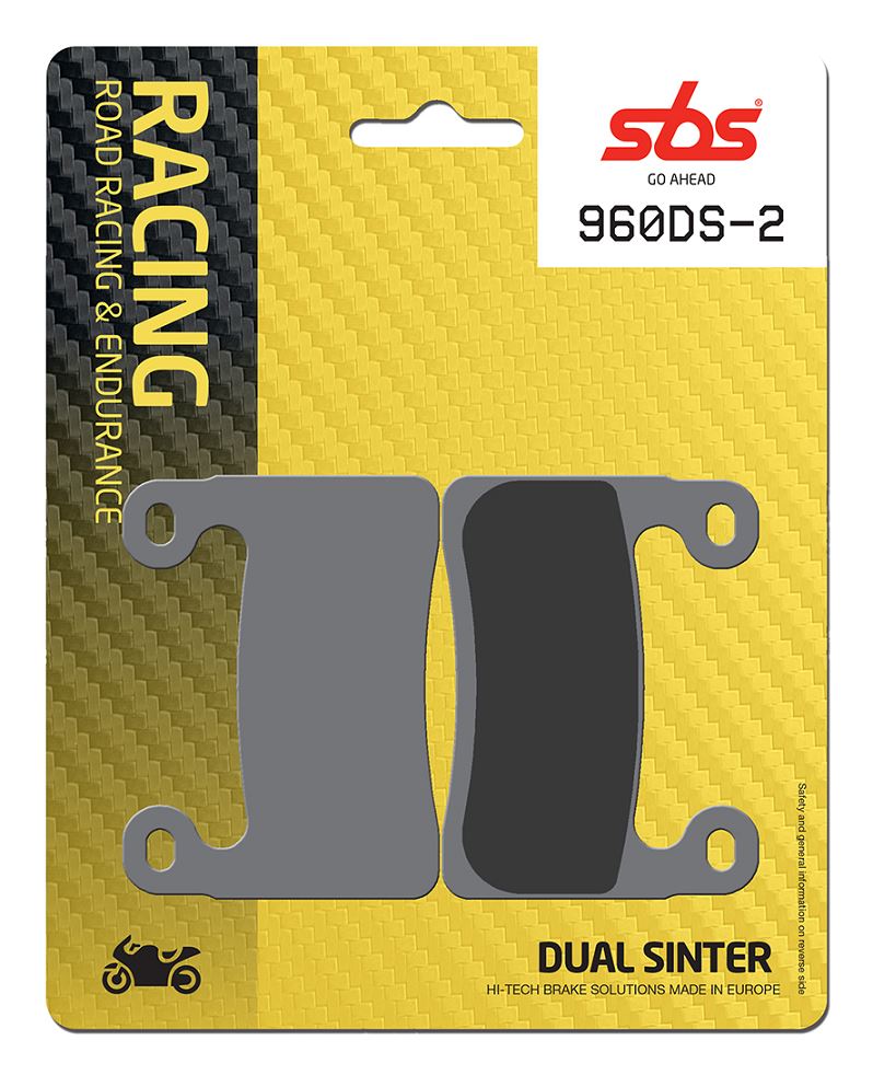 Sbs DS Racing Dual Sintered Brake Pads For BMW S 1000 RR 2019-2021 960DS-2
