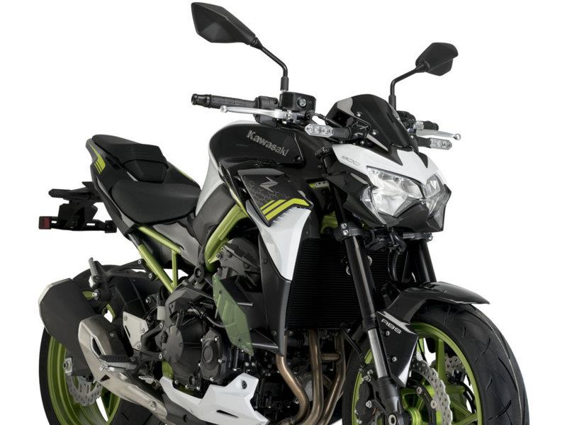 PUIG Naked Downforce Spoilers Black for Kawasaki Z900 20-24 20284N