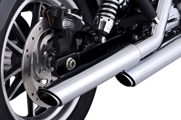 Vance & Hines 3" Twin Slash Slip-On Mufflers Chrome For HD FXDB 1690 91-17 16337