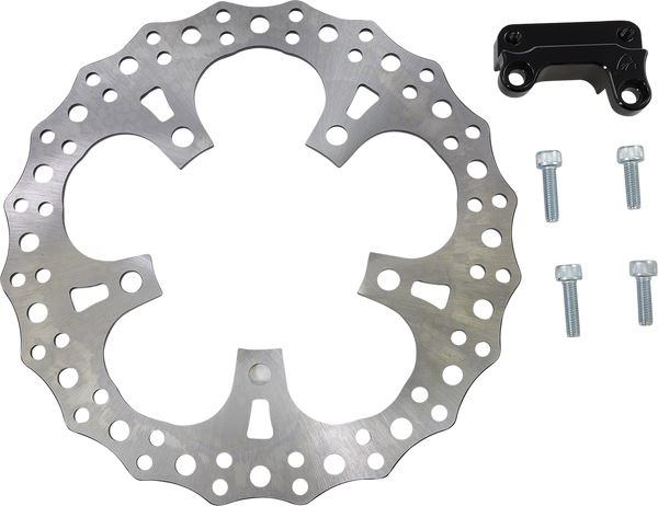 Arlen Ness Jagged Floating Rotor Aluminum For HD FLHRXS 1868 08-24 300-012