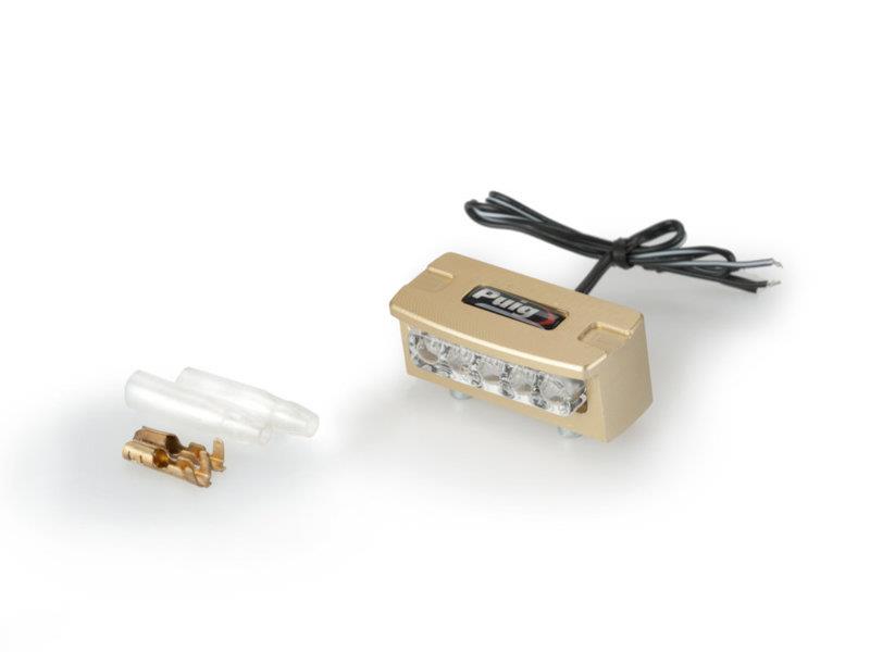 PUIG Flash LED Number Plate Light Gold Universal 4136O