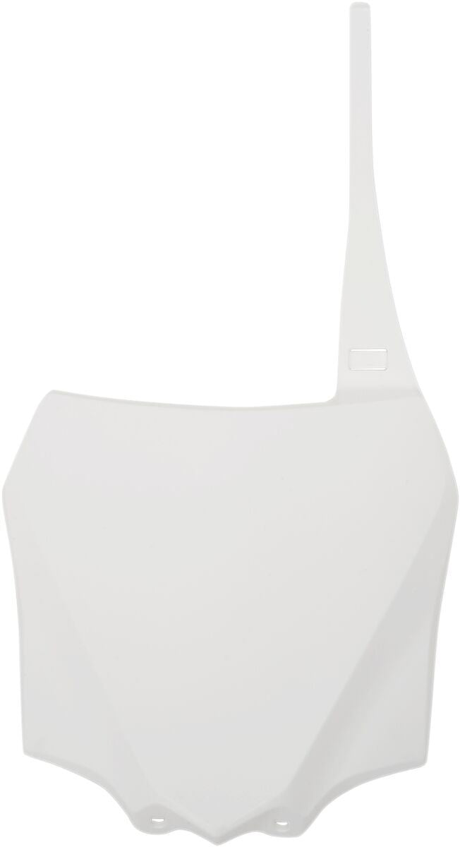 UFO FRONT NUMBER PLATE KAWASAKI KX85 WHITE KA04730-047