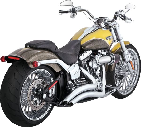 Vance & Hines Big Radius Exhaust System Chrome For HD FXSB 1690 13-17 26365