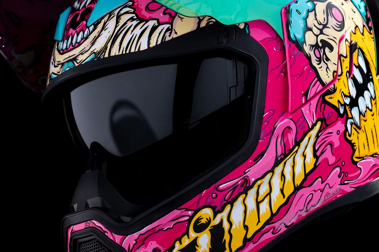 Icon Street Helmet Airflite Mips Snack Attack Pink 24 Model