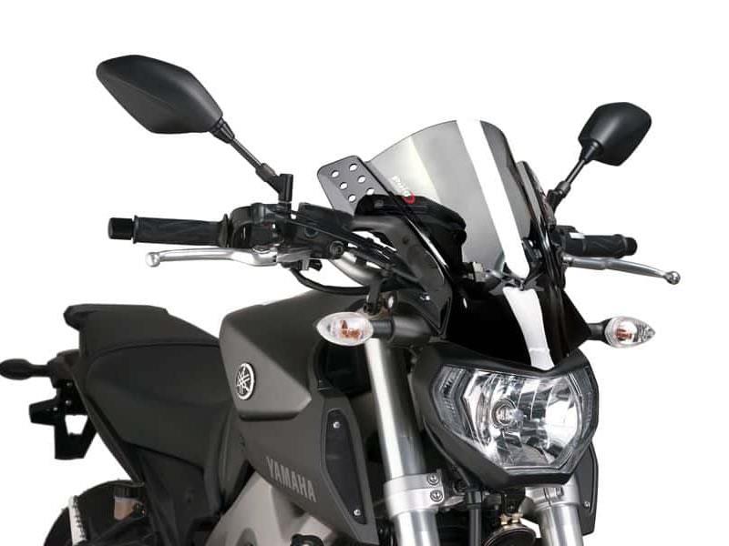 PUIG Rafale Screen Yellow for Yamaha MT-07/MT-09/MT-10 14-24 6894G