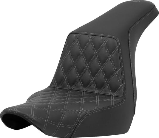 Saddlemen Lattice Stitch Step-Up Seat Black For HD FXLRS 1923 18-24 818-29-17202