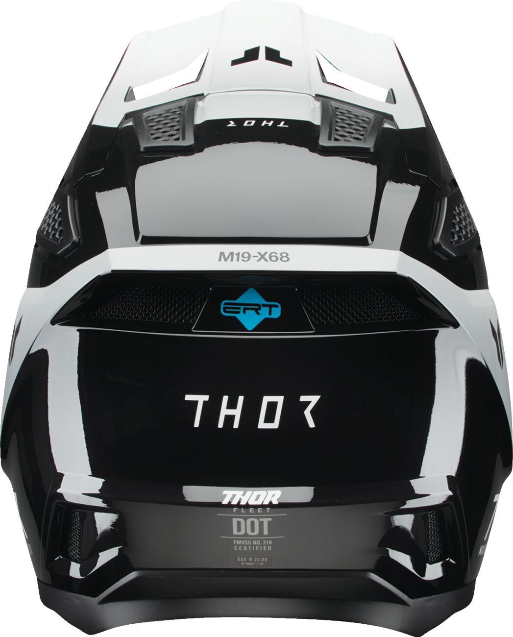 THOR Fleet Storm Helmet BK/WH 2025 Model