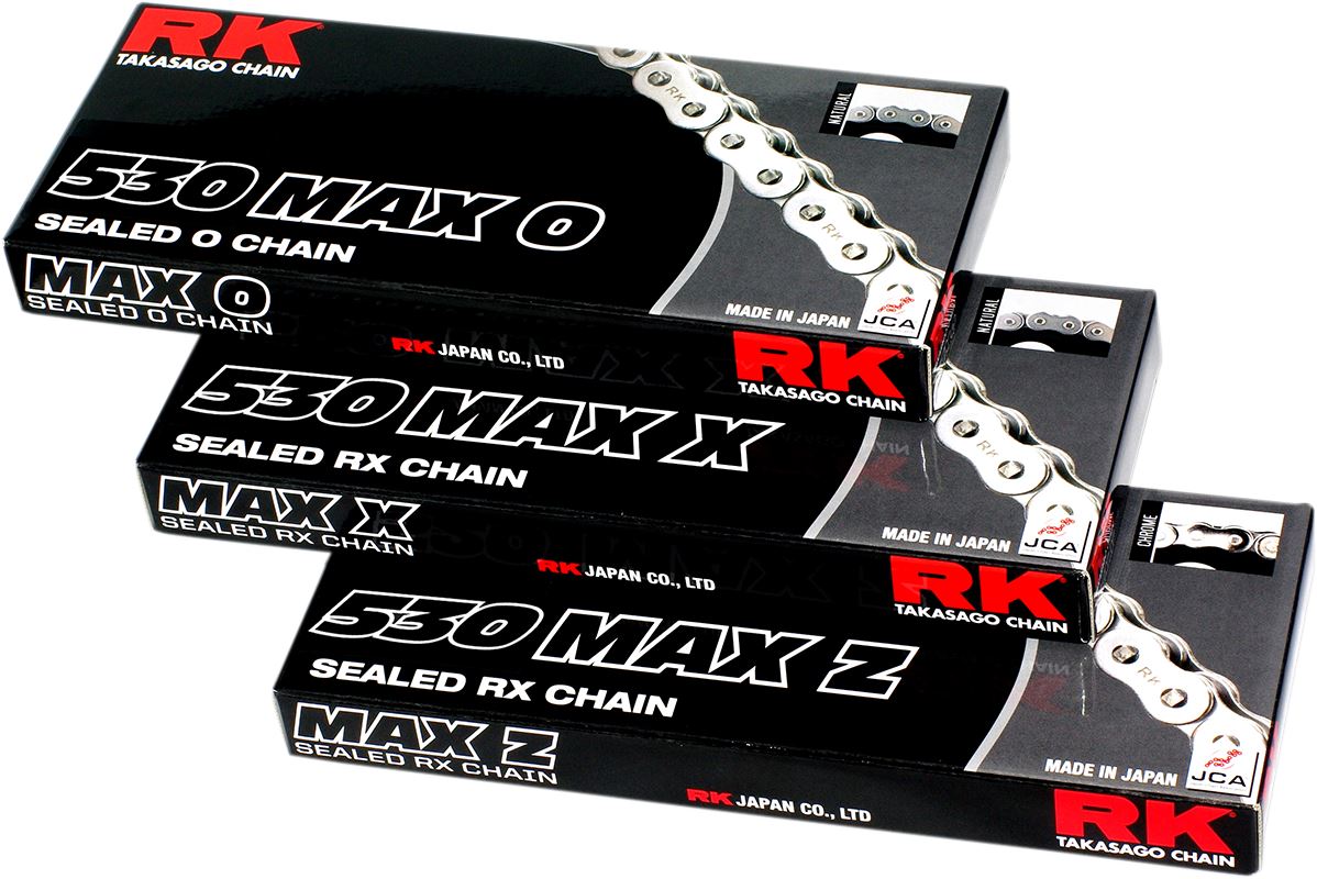 RK Motorcycle Drive Chain 530 MAX X 130L RXRING Gold 530MAXZ/GG130CLF