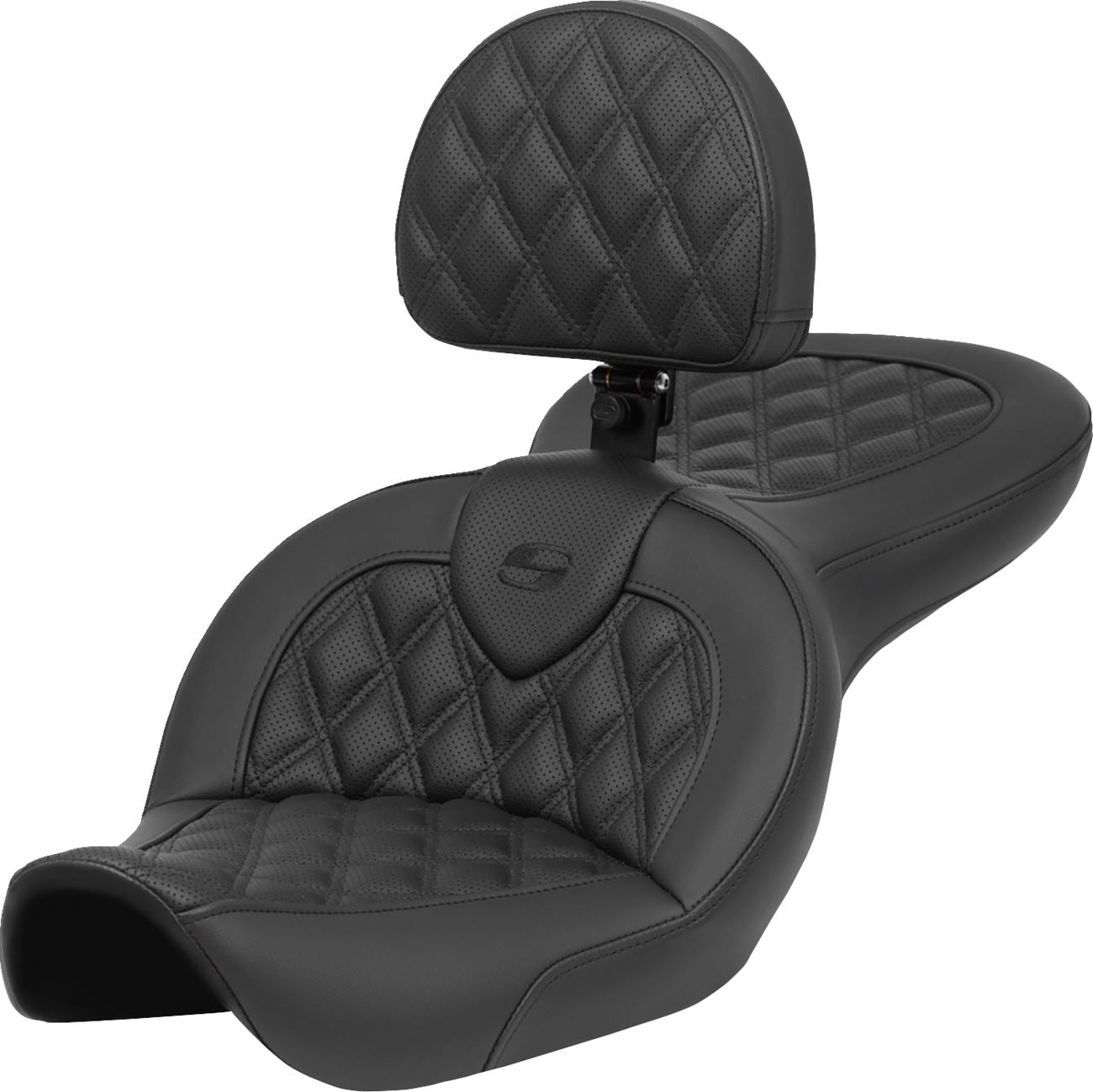 Saddlemen Roadsofa Reach Seat With Backrest For HD FXDWG 1450 96-03 896-05-182BR