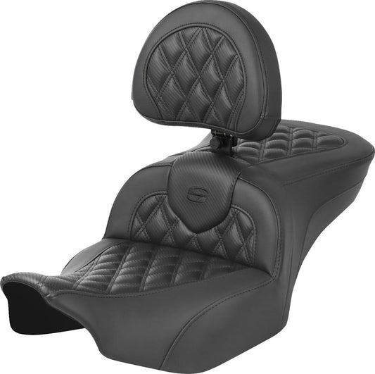 Saddlemen Roadsofa Stitch Seat With Backrest For HD FLTRXSE 1977 23-24 823-07-206B0
