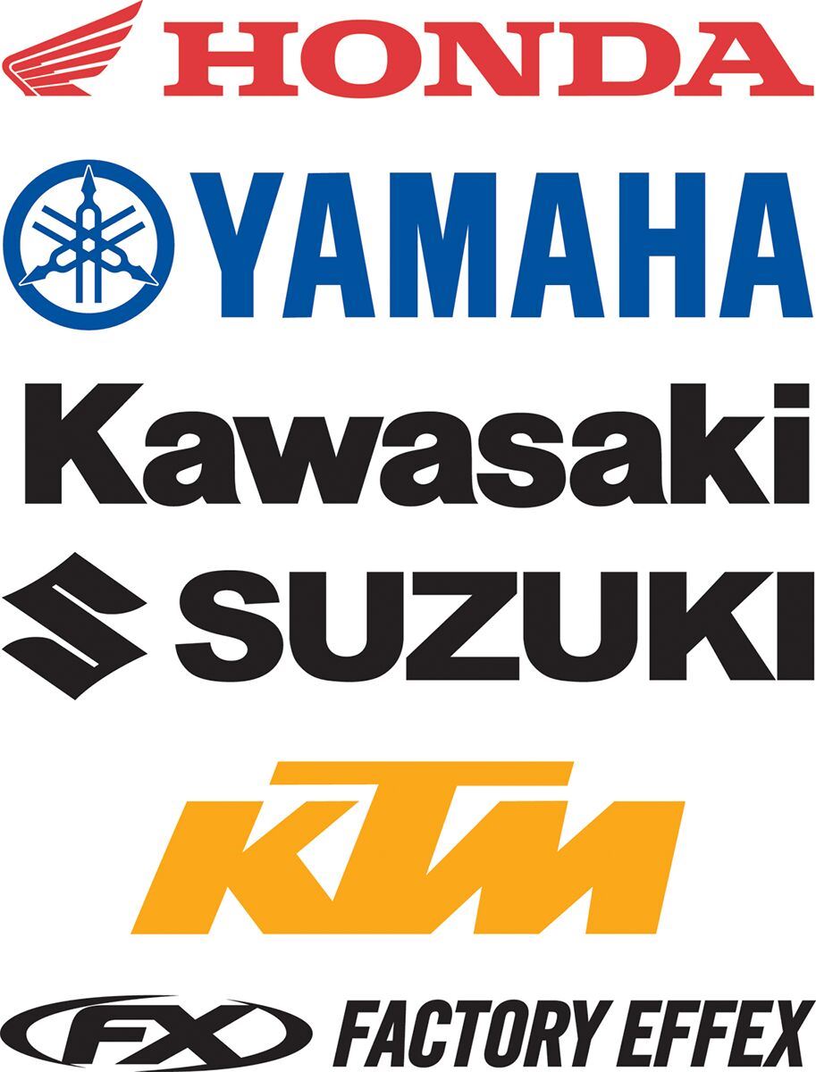 Factory Effex Decal Die Cut 5 For Honda Racing 28-94310