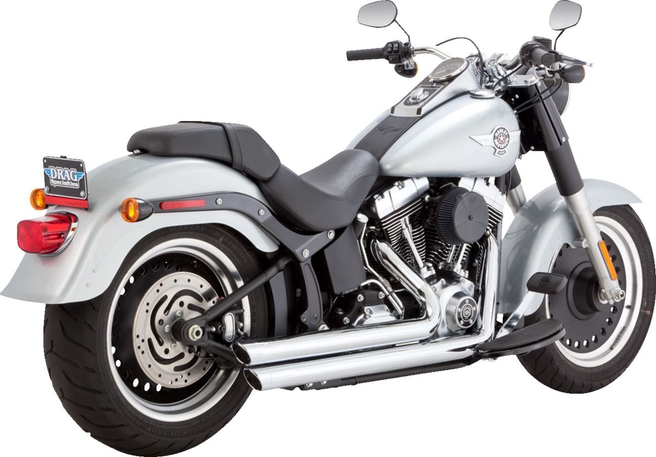 Vance & Hines Big Shots Staggered Exhaust System Chrome For HD FXCWC 1584 86-09 17959