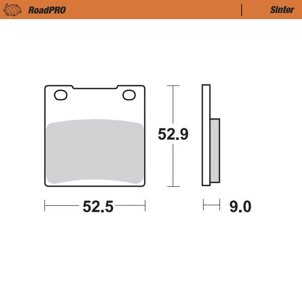 Moto-Master RoadPRO Sinder Brake Pad Rear For Suzuki GSX 1300 R 1979-2007 401902
