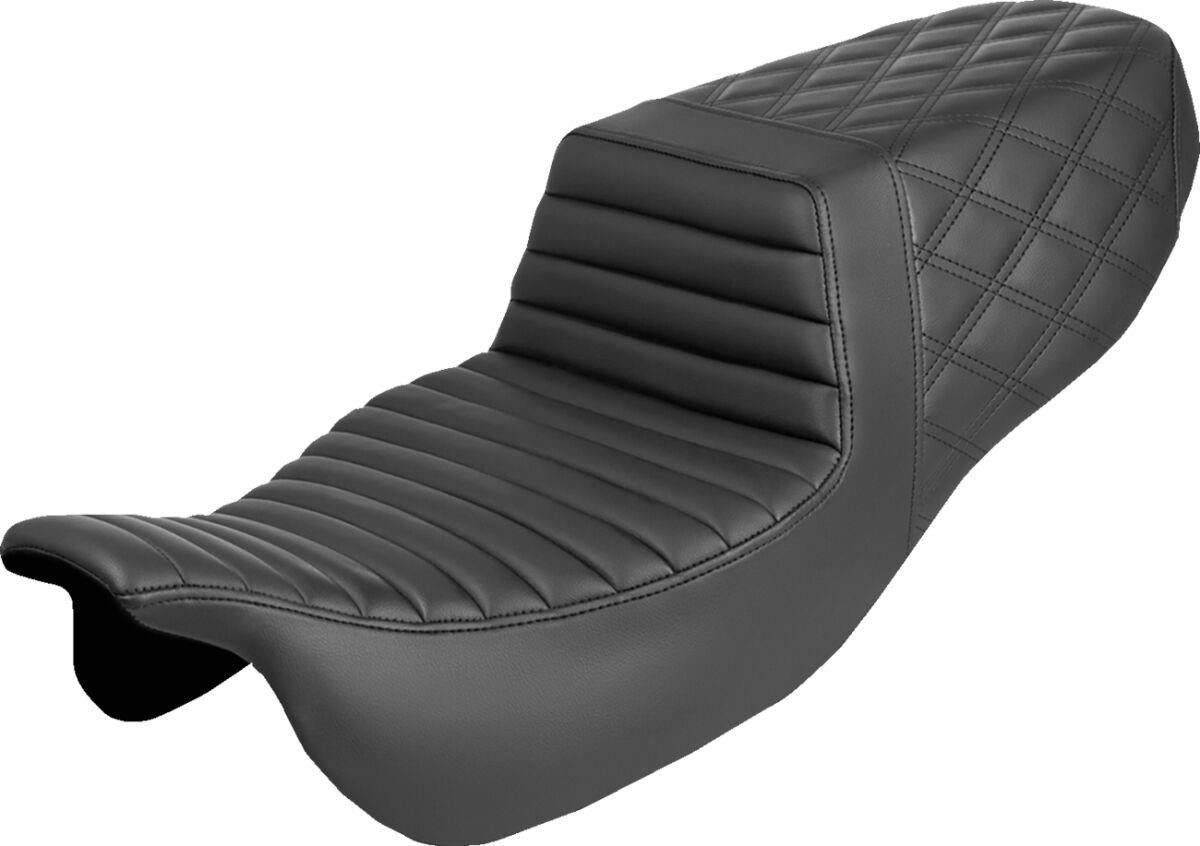 Saddlemen Step-Up Seat For Harley Davidson FLRT 1868 2015-2025 Black 815-07-176