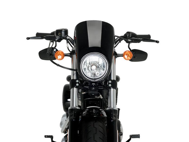 PUIG Anarchy Semi Fairing Black for Harley Davidson Sportster Forty Eight XL1200X 15-20 21084N